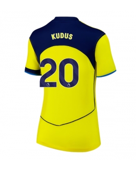 Tottenham Hotspur Mohammed Kudus #20 Maglia Gara Terza Repliche 2025-26 Donna Maniche Corte Tottenham Hotspur Mohammed Kudus #20 Maglia Gara Terza Repliche 2025-26 Donna Maniche Corte